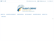 Tablet Screenshot of flightcrews.com